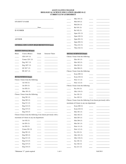 263278481-alice-lloyd-college-biological-science-education-grades-812-curriculum-guidesheet-mus-101-3-students-name-phil-105-3-phil-201-3-date-rel-101-3-id-number-rel-102-3-span-101-3-span-102-3-advisor-span-201-3-span-202-3-thea