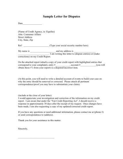 cover letter equifax