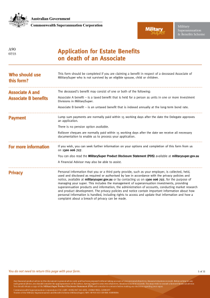 263924939-application-for-estate-benefits-on-death-of-an-associate-application-for-estate-benefits-on-death-of-an-associate