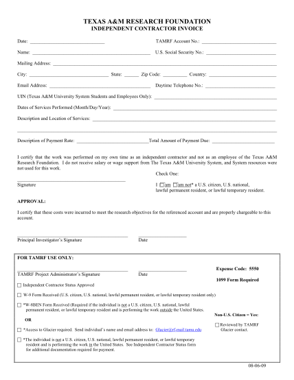 26409301-fillable-tamu-independent-contractor-invoice-form