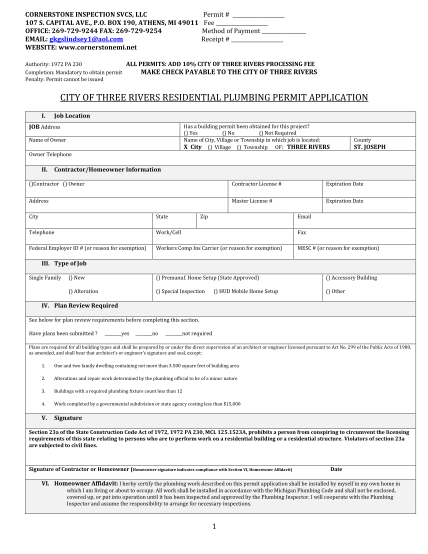 264969730-city-of-three-rivers-residential-plumbing-permit-application