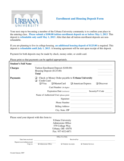 26513709-enrollment-deposit-form-urbana-university-urbana