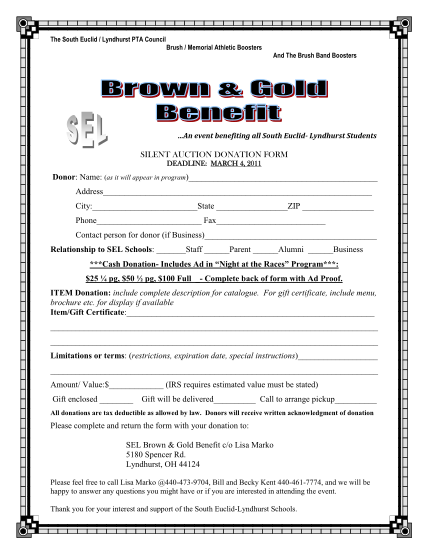 265459194-the-south-euclid-lyndhurst-pta-council-brush-memorial-athletic-boosters-and-the-brush-band-boosters-an-event-benefiting-all-south-euclid-lyndhurst-students-silent-auction-donation-form-deadline-march-4-2011-donor-name-as-it-will