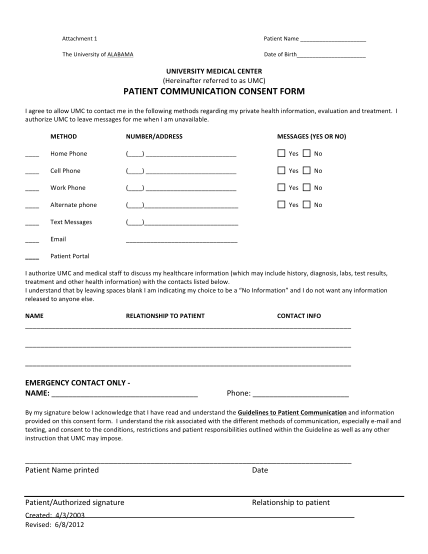 26570272-patient-communication-consent-form-university-medical-umc-ua