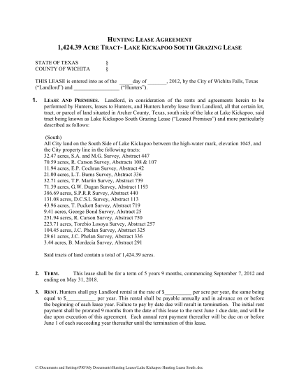 89 pasture lease agreement texas page 5 free to edit download print cocodoc