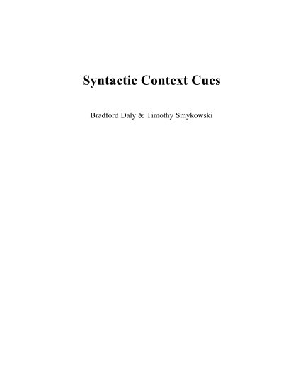 266250400-syntactic-context-cues-ub-graduate-school-of-education-gse-buffalo