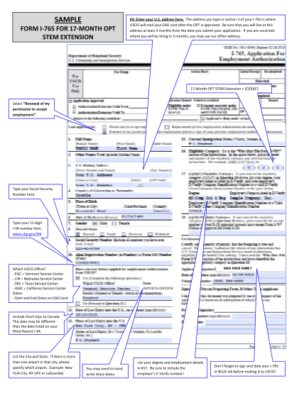 64 i-765 form instructions page 3 - Free to Edit, Download & Print ...