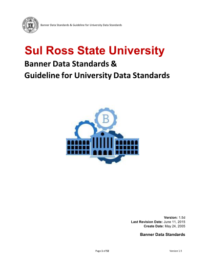 266298413-banner-data-standards-amp-guideline-for-university-data-standards