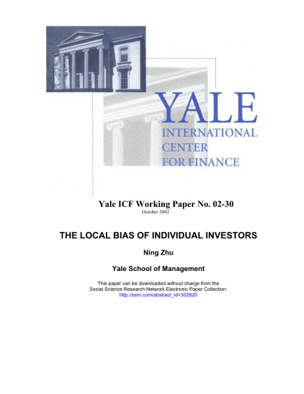 26644480-the-local-bias-of-individual-investors-information-technology-faculty-gsm-ucdavis