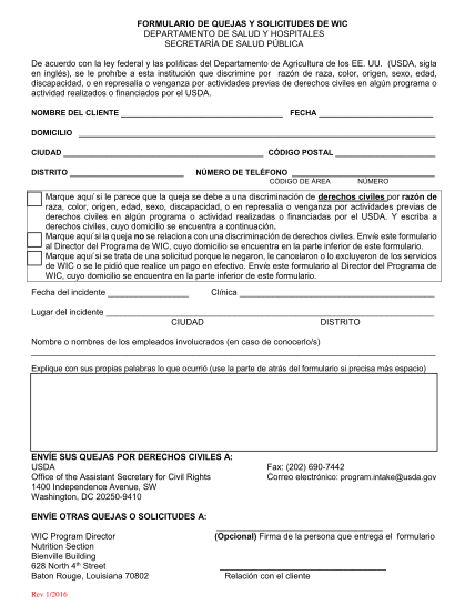 266965756-formulario-de-quejas-y-solicitudes-de-wic-departamento-de-new-dhh-louisiana