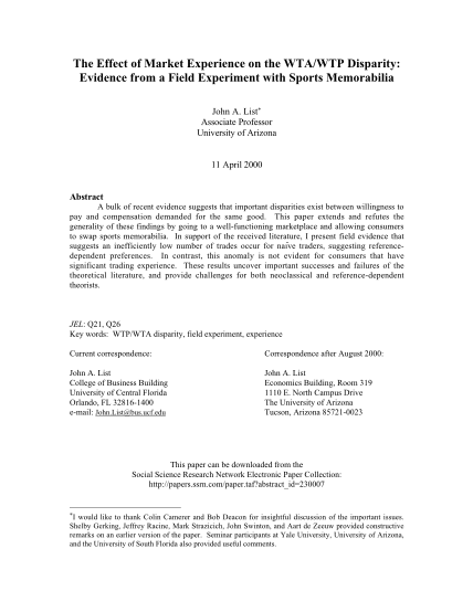 26741942-evidence-from-a-field-experiment-with-sports-memorabilia-econ-ucsd