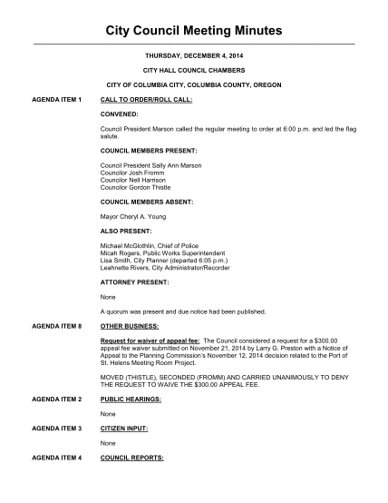 267577888-city-council-meeting-minutes-columbia-city-oregon-columbia-city