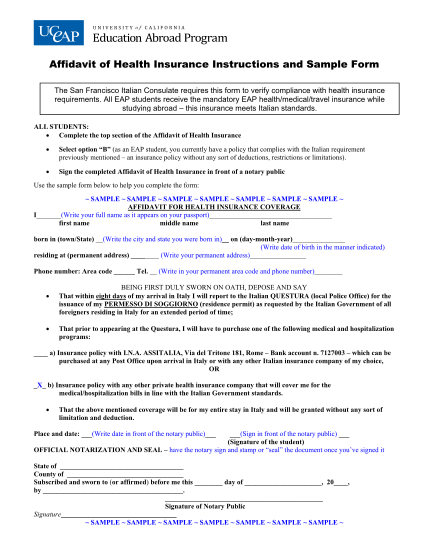 26779369-fillable-sample-medical-insurance-affidavit-form