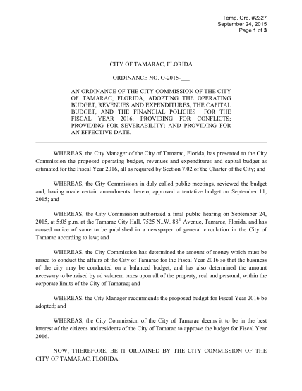 267848995-city-of-tamarac-florida-ordinance-no-o-2015-of-tamarac-tamarac