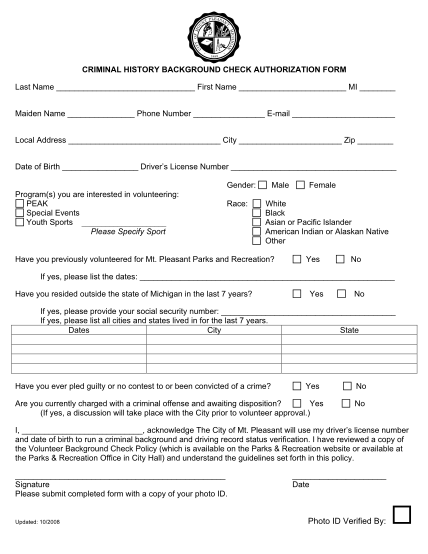 127 Background Check Form page 5 - Free to Edit, Download & Print | CocoDoc