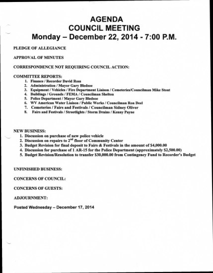 268402199-agenda-council-meeting-monday-december-22-2014-700-pm-clendeninwv