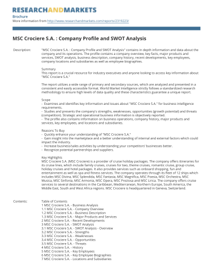 268762929-msc-crociere-sa-company-profile-and-swot-analysis