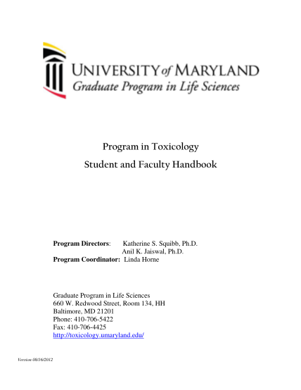 26876804-program-in-toxicology-handbook-graduate-program-in-life-sciences-lifesciences-umaryland