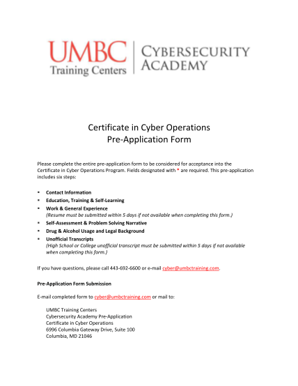 26878565-certificate-in-cyber-operations-pre-application-form-umbc-umbc