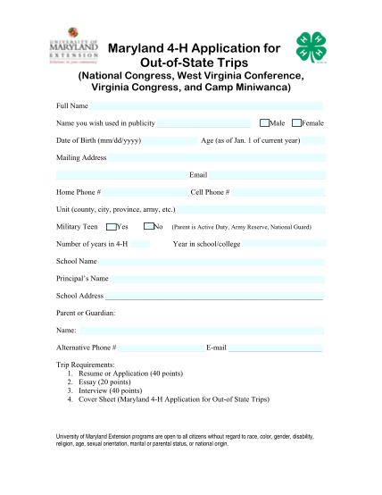 26882085-maryland-4-h-application-for-out-of-state-trips-national-congress-extension-umd