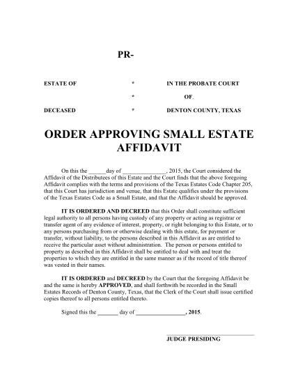 268948799-order-approving-small-estate-affidavit-denton-county