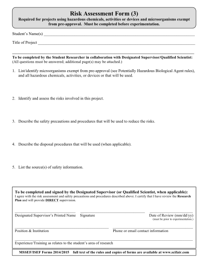 269458777-risk-assessment-form-3-required-for-projects-using-hazardous-chemicals-activities-or-devices-and-microorganisms-exempt-from-preapproval