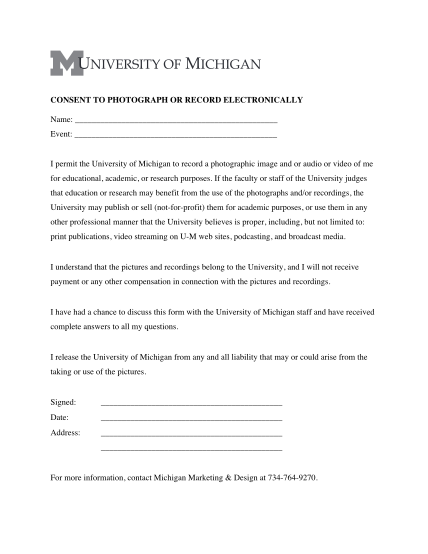 26965205-fillable-university-of-michigan-record-photo-release-form
