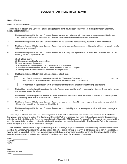 115 Affidavit Of Marriage By Common Law page 3 - Free to Edit, Download ...