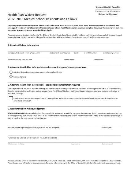 26992253-waiver-request-form-office-of-student-health-benefits-university-of-shb-umn