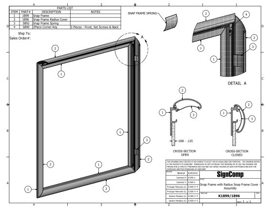271041237-k1899-snap-frame-with-radius-cover-assemblyidw-signcomp