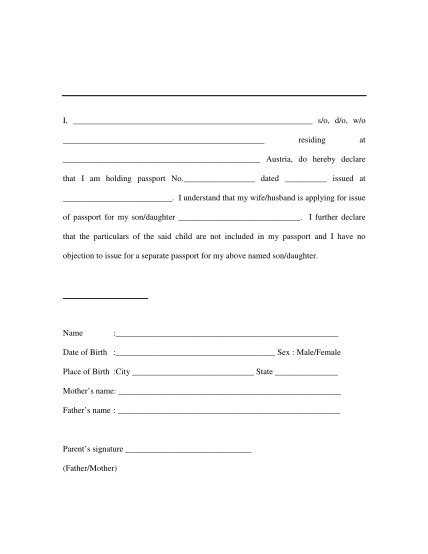 22 birth affidavit by parents page 2 - Free to Edit, Download & Print ...