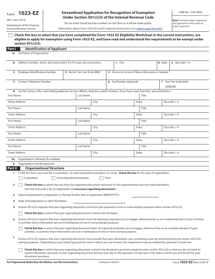 271819407-form-1023-ez-streamlined-application-for-recognition-of