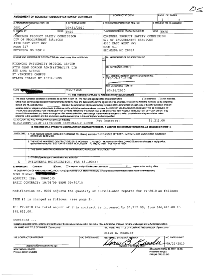 27206345-cpsc-n-10-0138-mod-1-richmond-university-medical-center-neiss-surveillance-reports-9999-office-of-general-counsel-advisory-opinions-cpsc