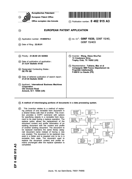 272214575-a-method-of-interchanging-portions-of-documents-in-a-data-processing-system-european-patent-office-ep-0462915-a3-this-invention-relates-to-a-method-of-replacing-portions-of-one-revisable-form-document-in-a-shared-library-with-that-of