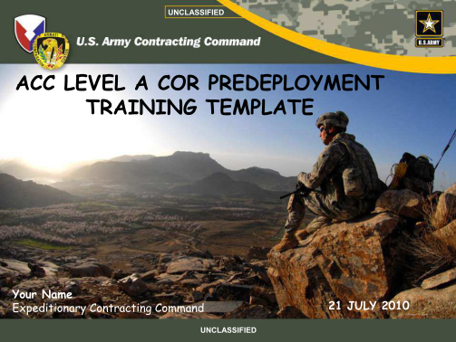 army certificate of training template