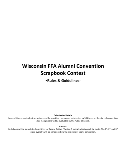 272411000-wisconsin-ffa-alumni-convention-scrapbook-contest-wisconsinffaalumni