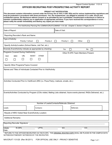 27247836-fillable-post-prospecting-activity-report-form