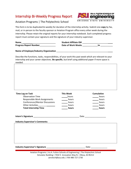 272904160-internship-biweekly-progress-report-aviation-programs-the-polytechnic-school-this-form-is-to-be-duplicated-biweekly-for-duration-of-the-internship-activity-poly-engineering-asu