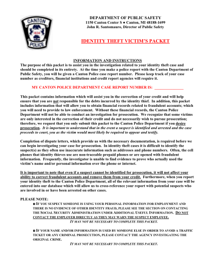 19 Identity Theft Police Report Example Free To Edit Download And Print Cocodoc 2865