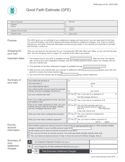 273996-fillable-omb-approval-no-2502-0265-gfe-form-hud