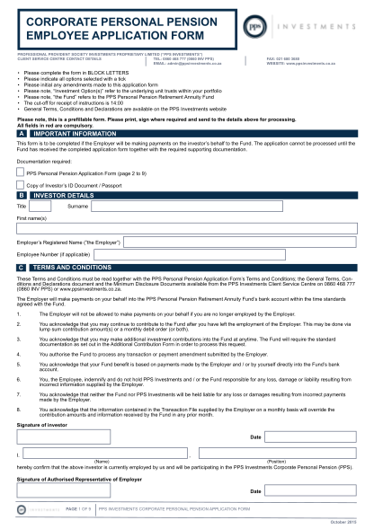 274435251-corporate-personal-pension-employee-application-form