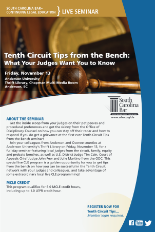 274767792-tenth-circuit-tips-from-the-bench-south-carolina-bar-scbar