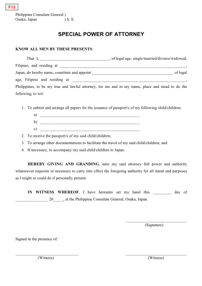 13 Special Power Of Attorney Philippine Embassy Free To Edit Download And Print Cocodoc 2401
