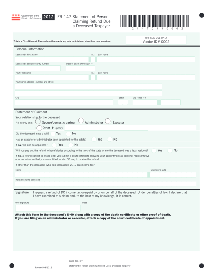 27514935-fillable-tax-form-fr147-otr-cfo-dc