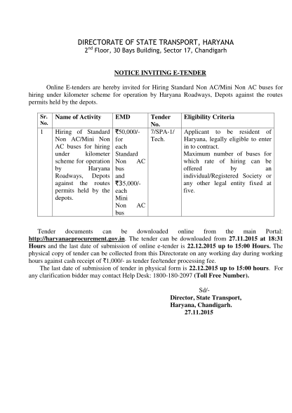 275562900-directorate-of-state-transport-haryana-2nd-floor-30-bays-building-sector-17-chandigarh-notice-inviting-etender-online-etenders-are-hereby-invited-for-hiring-standard-non-acmini-non-ac-buses-for-hiring-under-kilometer-scheme-for