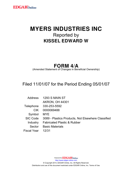 275810280-myers-industries-inc-form-4a-amended-statement-of-changes-in-beneficial-ownership-filed-110107-for-the-period-ending-050107