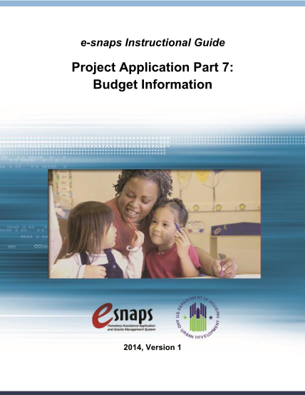 276104519-esnaps-instructional-guide-project-application-part-7-budget-information-2014-version-1-project-application-part-7-budget-information-table-of-contents-introduction