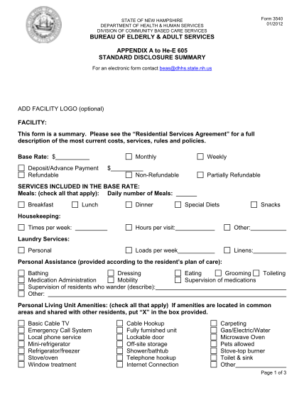 27612247-standard-disclosure-form-new-hampshire-department-of-health
