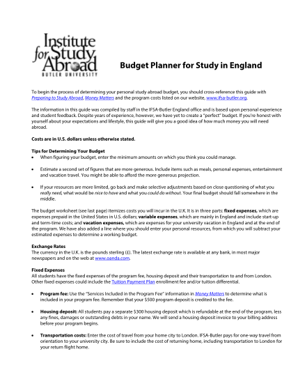 276481064-budget-planner-for-study-in-england-ifsa-butler-ifsa-butler