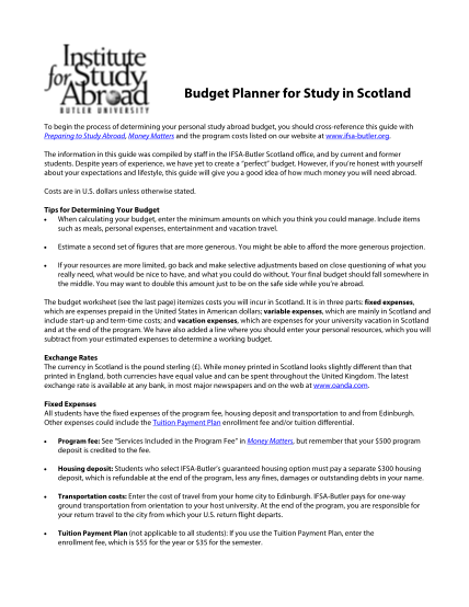 276483983-budget-planner-for-study-in-scotland-ifsa-butler-ifsa-butler